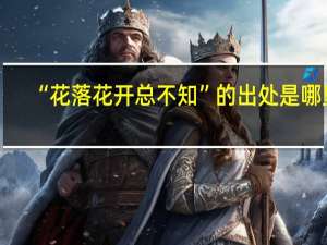 “花落花开总不知”的出处是哪里