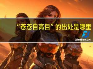 “苍苍自高目”的出处是哪里