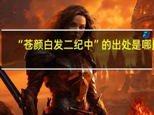 “苍颜白发二纪中”的出处是哪里