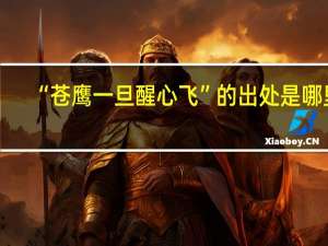 “苍鹰一旦醒心飞”的出处是哪里