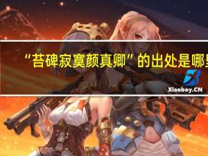 “苔碑寂寞颜真卿”的出处是哪里