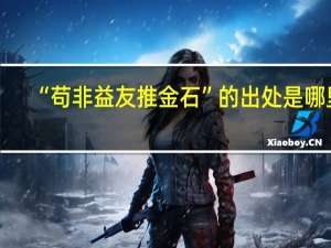 “苟非益友推金石”的出处是哪里