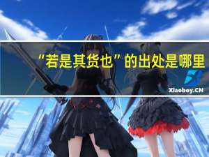 “若是其货也”的出处是哪里