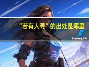 “若有人寻”的出处是哪里