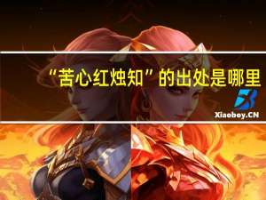 “苦心红烛知”的出处是哪里