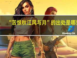 “苦恨秋江风与月”的出处是哪里