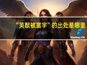 “英猷被寰宇”的出处是哪里