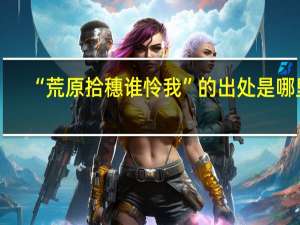 “荒原拾穗谁怜我”的出处是哪里