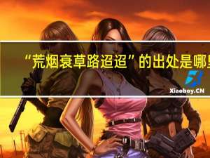 “荒烟衰草路迢迢”的出处是哪里