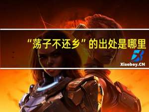 “荡子不还乡”的出处是哪里