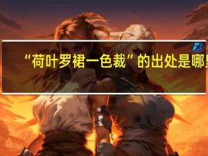 “荷叶罗裙一色裁”的出处是哪里