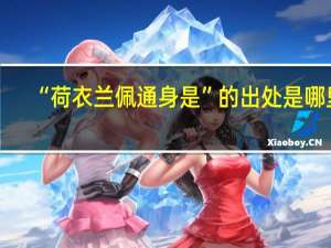 “荷衣兰佩通身是”的出处是哪里