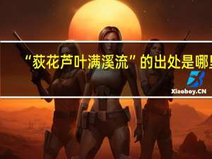 “荻花芦叶满溪流”的出处是哪里