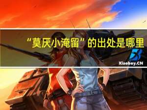 “莫厌小淹留”的出处是哪里