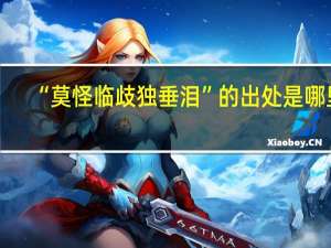 “莫怪临歧独垂泪”的出处是哪里