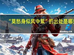 “莫愁身似风中絮”的出处是哪里