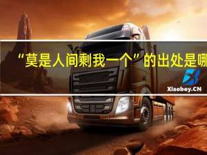 “莫是人间剩我一个”的出处是哪里