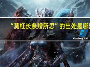 “莫枉长条赠所思”的出处是哪里