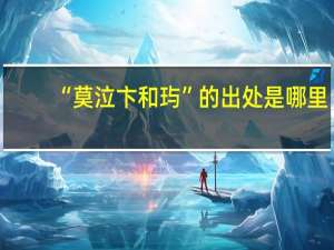 “莫泣卞和玙”的出处是哪里