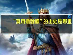 “莫用插酴醿”的出处是哪里