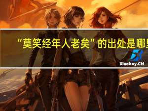 “莫笑经年人老矣”的出处是哪里