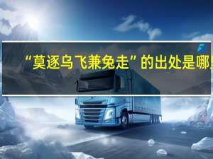 “莫逐乌飞兼兔走”的出处是哪里
