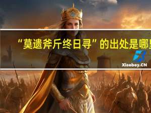 “莫遗斧斤终日寻”的出处是哪里