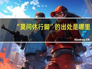 “莫问休行脚”的出处是哪里
