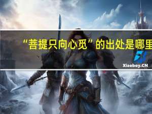 “菩提只向心觅”的出处是哪里
