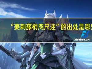 “菱刺藤梢咫尺迷”的出处是哪里