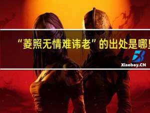 “菱照无情难讳老”的出处是哪里