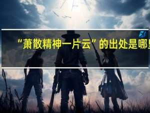 “萧散精神一片云”的出处是哪里