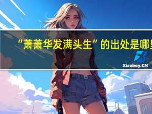 “萧萧华发满头生”的出处是哪里