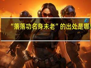 “落落功名身未老”的出处是哪里