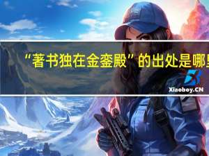 “著书独在金銮殿”的出处是哪里