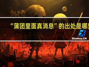 “蒲团里面真消息”的出处是哪里