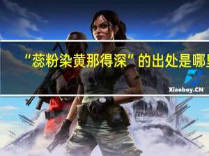 “蕊粉染黄那得深”的出处是哪里