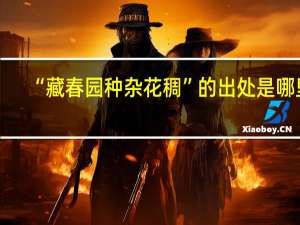 “藏春园种杂花稠”的出处是哪里
