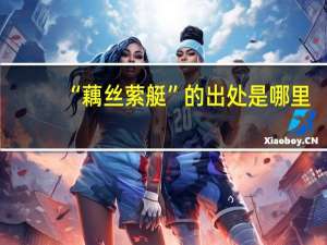 “藕丝萦艇”的出处是哪里