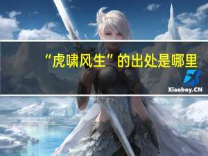 “虎啸风生”的出处是哪里