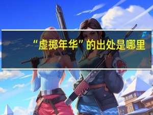 “虚掷年华”的出处是哪里