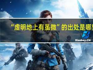 “虚明地上有虽微”的出处是哪里
