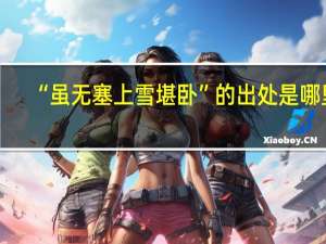 “虽无塞上雪堪卧”的出处是哪里