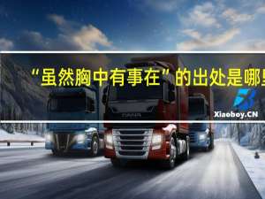 “虽然胸中有事在”的出处是哪里