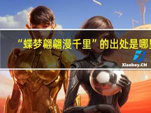 “蝶梦翩翩漫千里”的出处是哪里