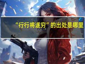 “行行将遂穷”的出处是哪里