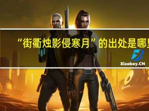 “街衢烛影侵寒月”的出处是哪里