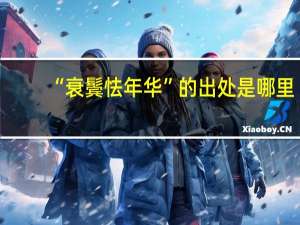 “衰鬓怯年华”的出处是哪里