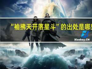 “袖拂天开落星斗”的出处是哪里