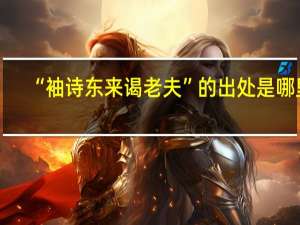 “袖诗东来谒老夫”的出处是哪里